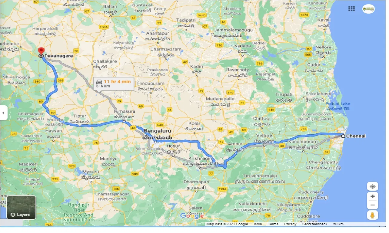 chennai-to-davangere-round-trip