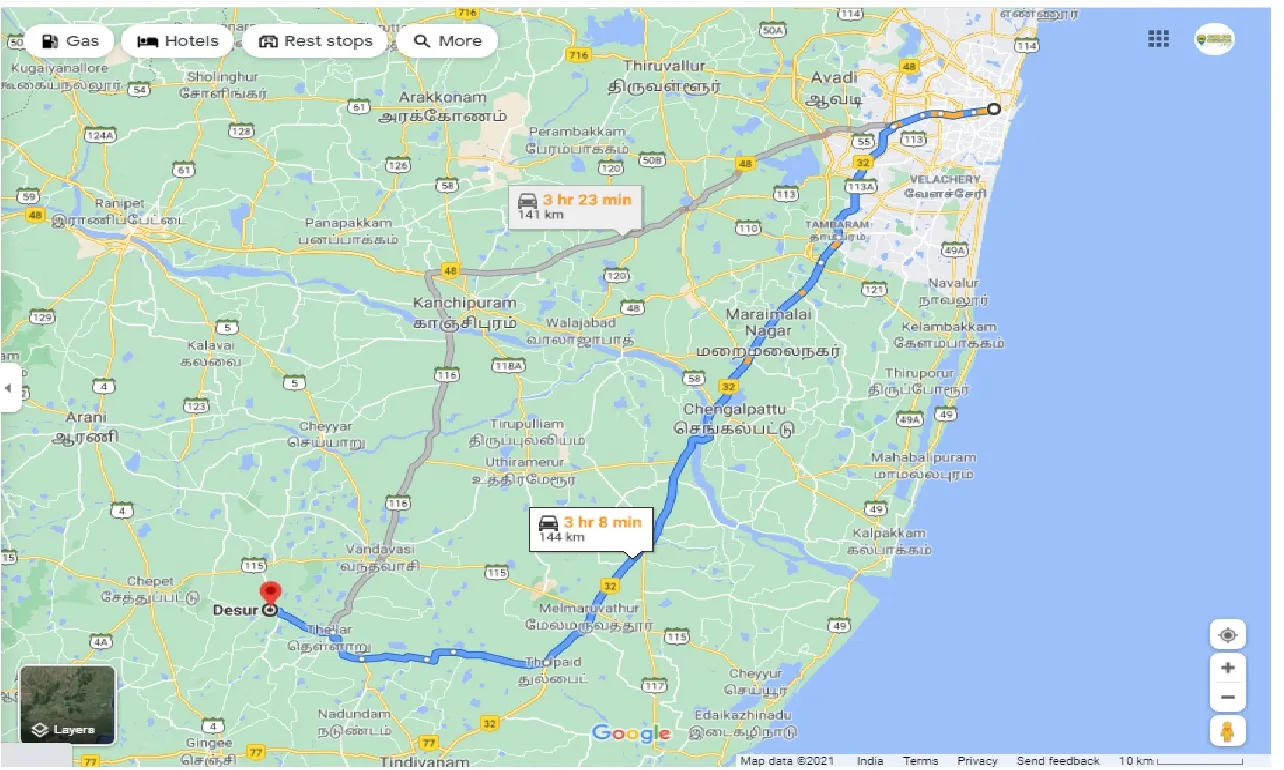 chennai-to-desur-round-trip