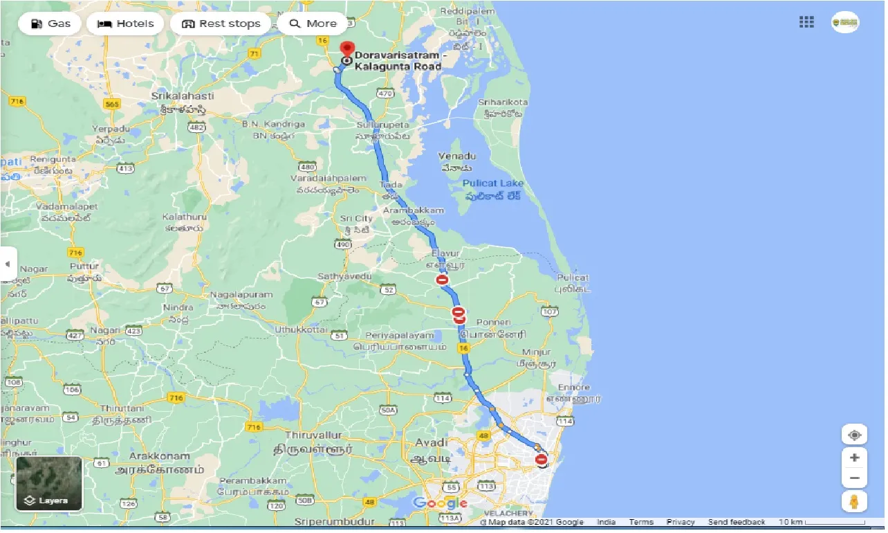 chennai-to-doravarisatram-one-way