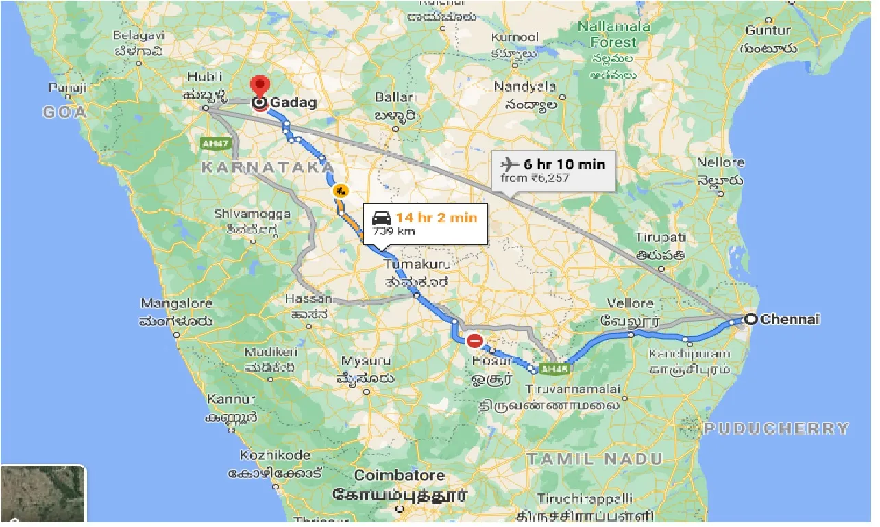 chennai-to-gadag-one-way