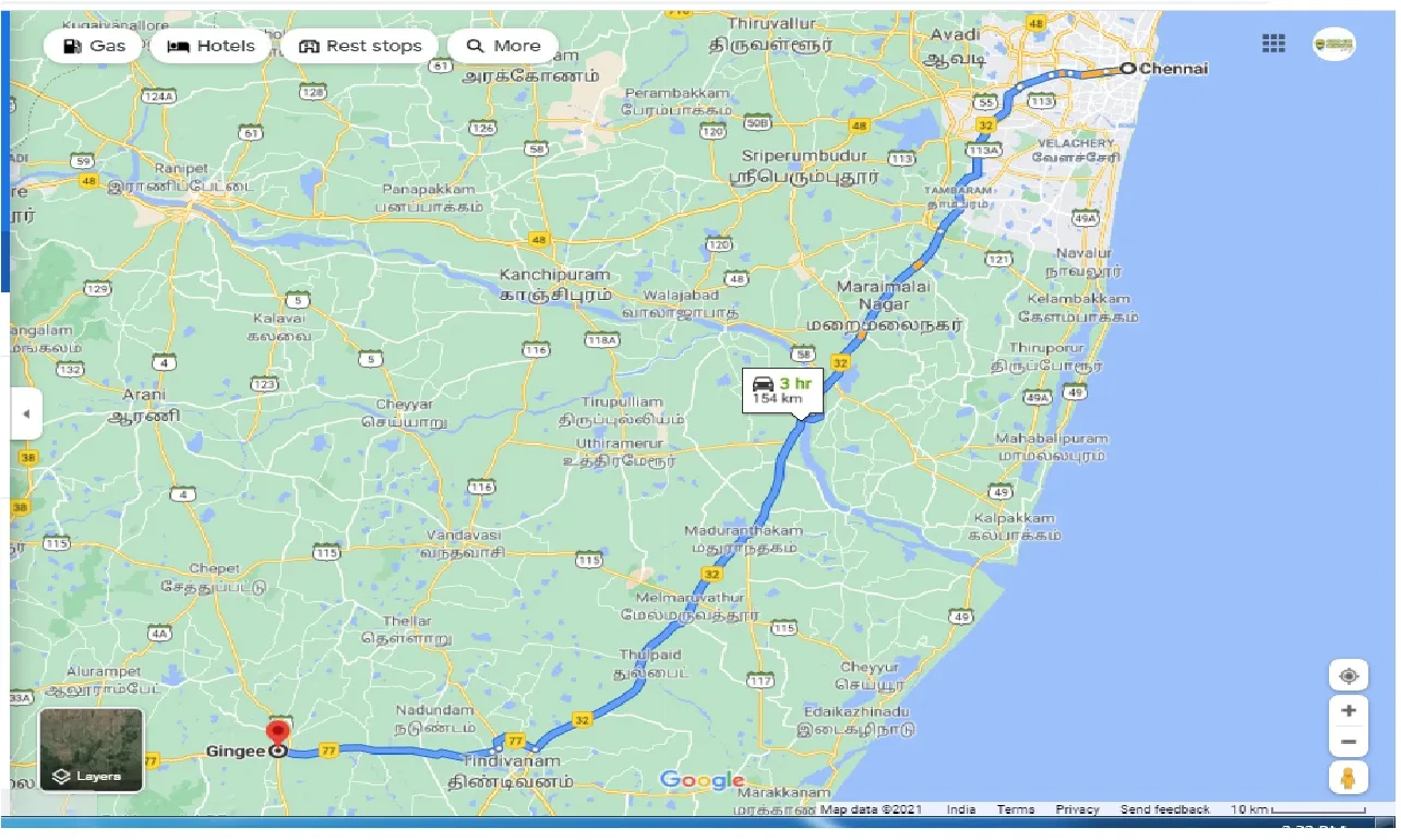 chennai-to-gingee-round-trip