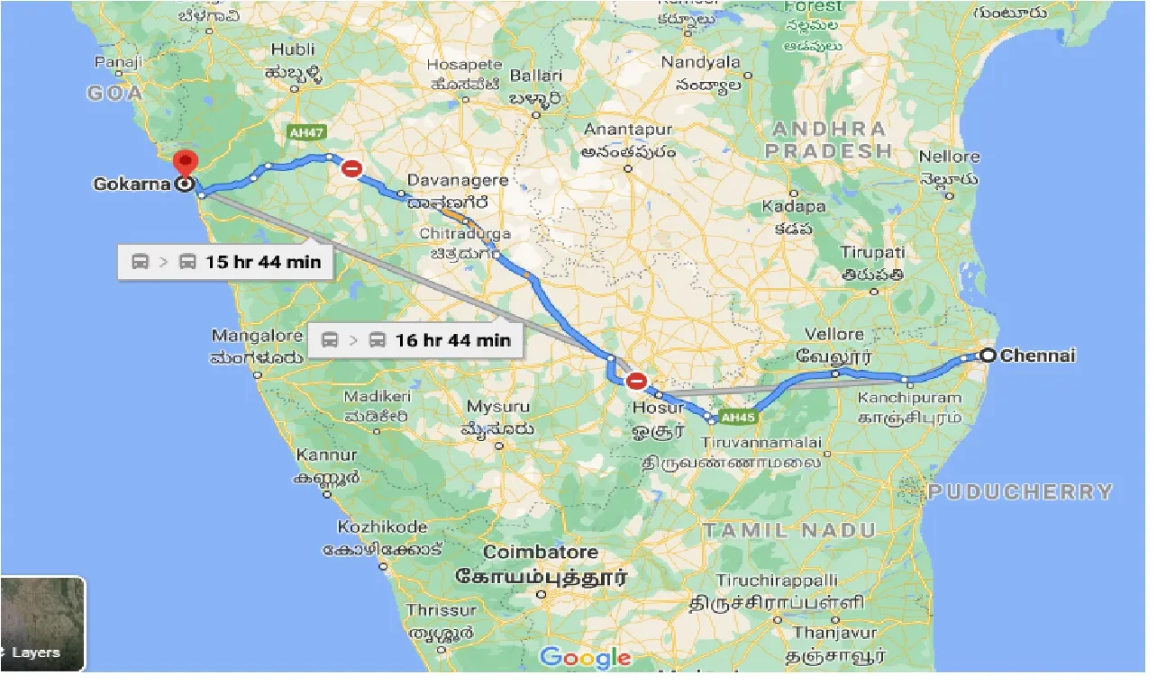 chennai-to-gokarna-taxi
