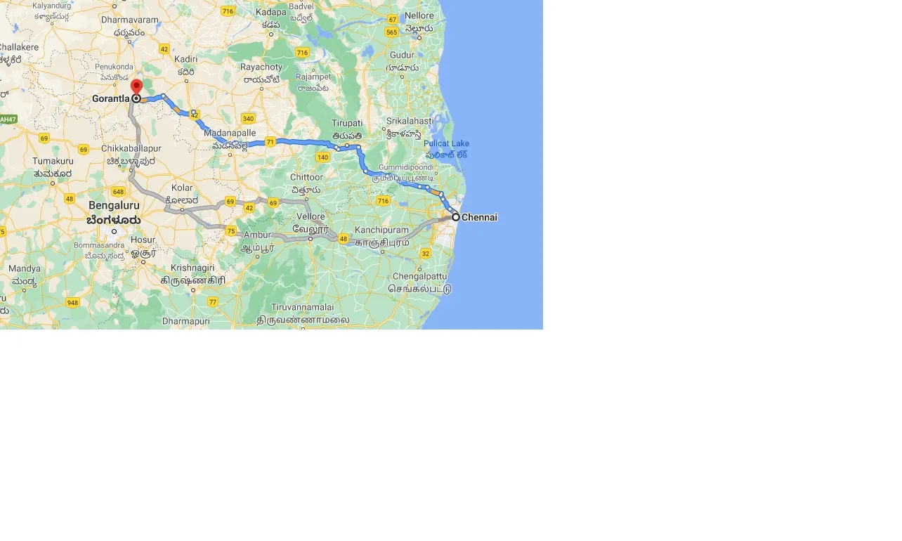 chennai-to-gorantla-one-way