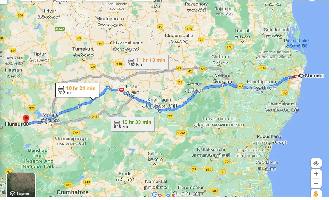 chennai-to-hunsur-one-way