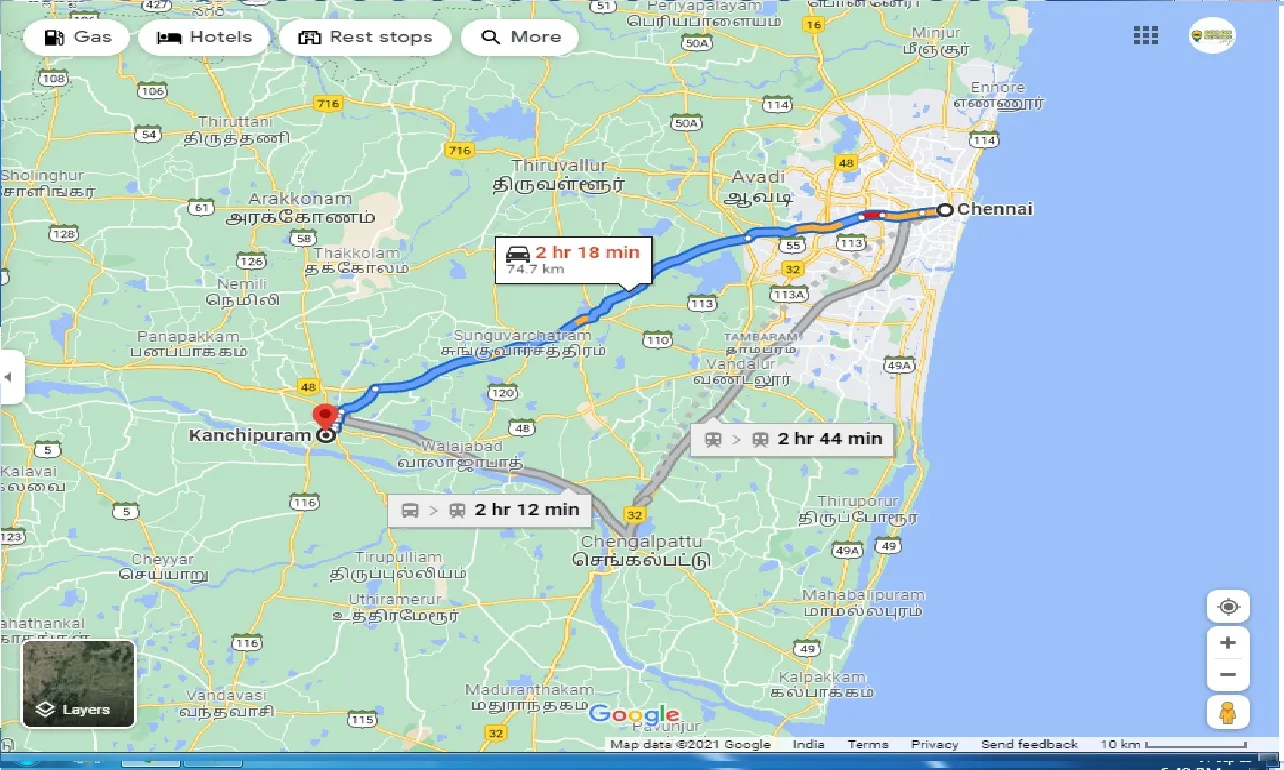 chennai-to-kanchipuram-one-way