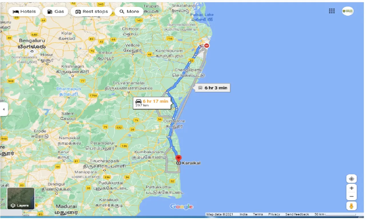 chennai-to-karaikal-round-trip