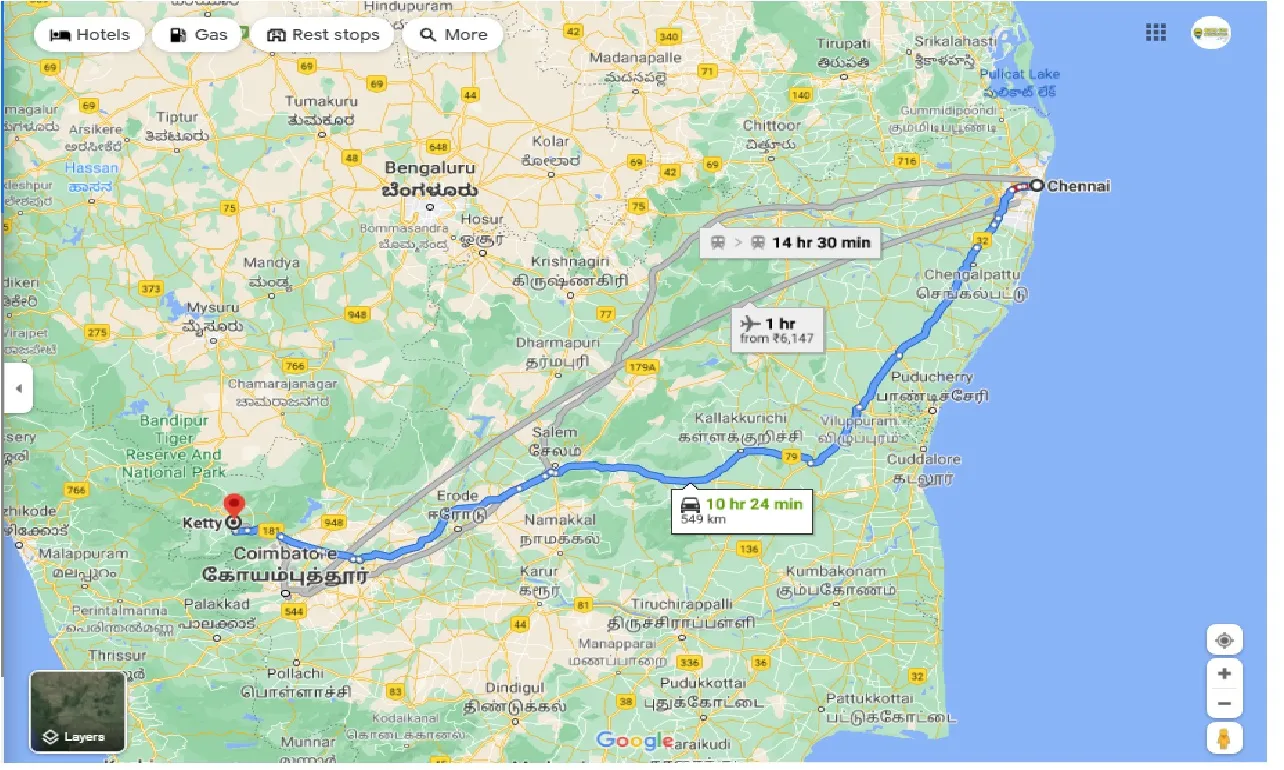 chennai-to-ketti-valley-round-trip