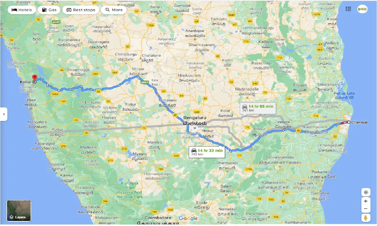 chennai-to-kollur-round-trip