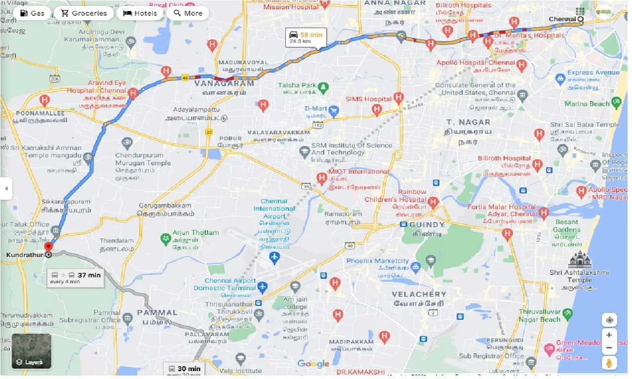 chennai-to-kundrathur-one-way