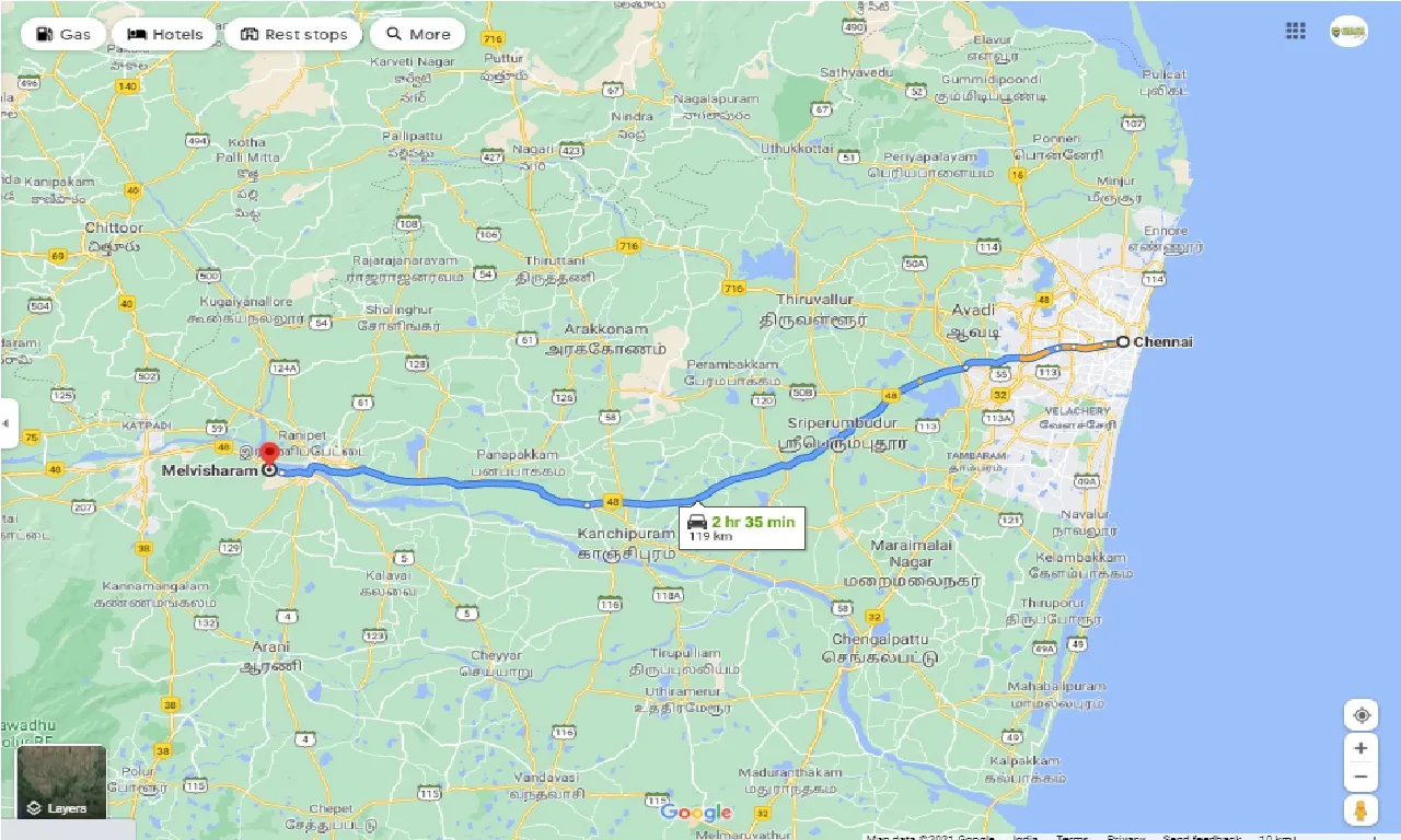 chennai-to-melvisharam-round-trip