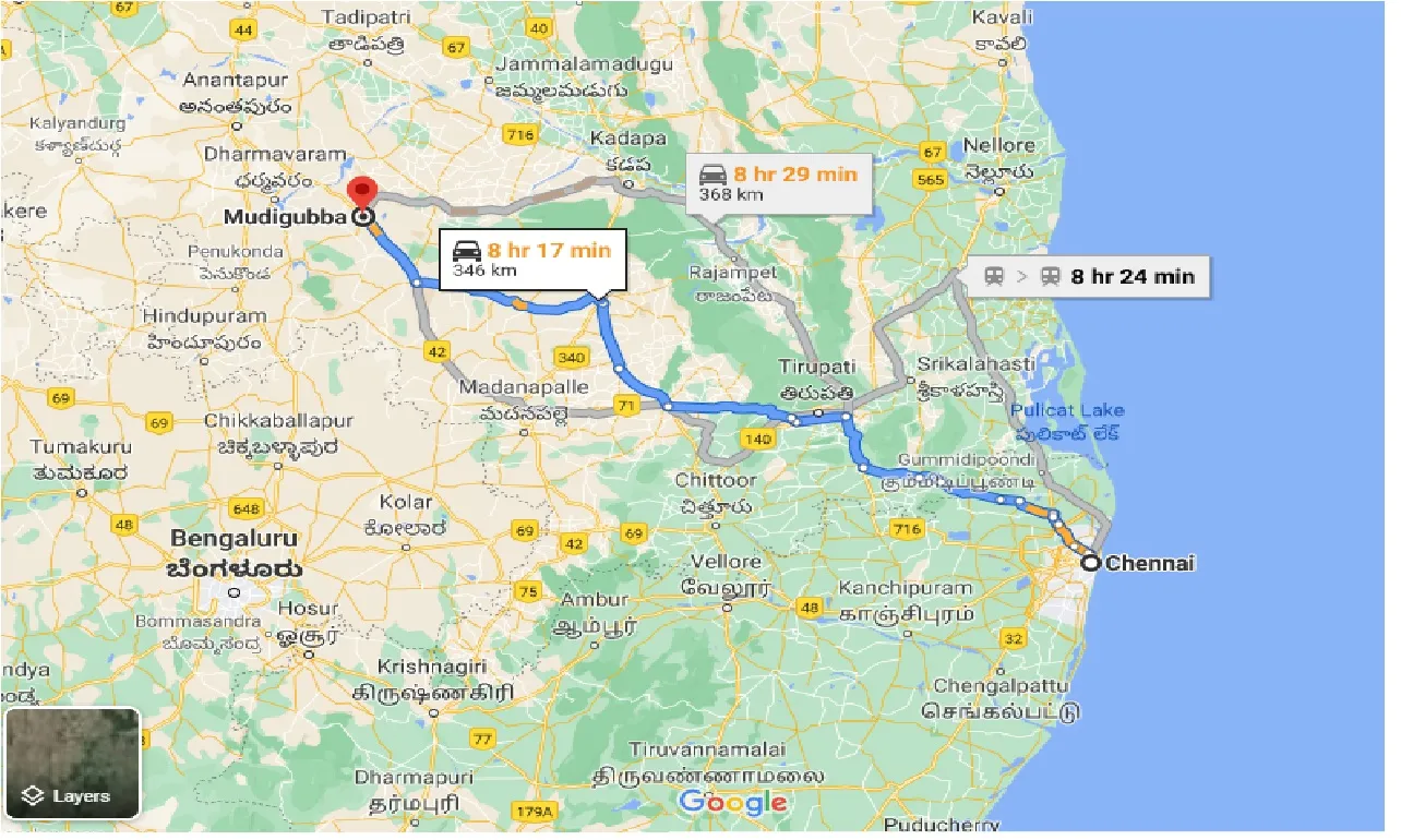 chennai-to-mudigubba-one-way