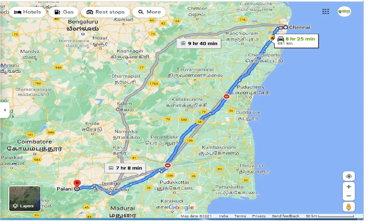 chennai-to-palani-one-way