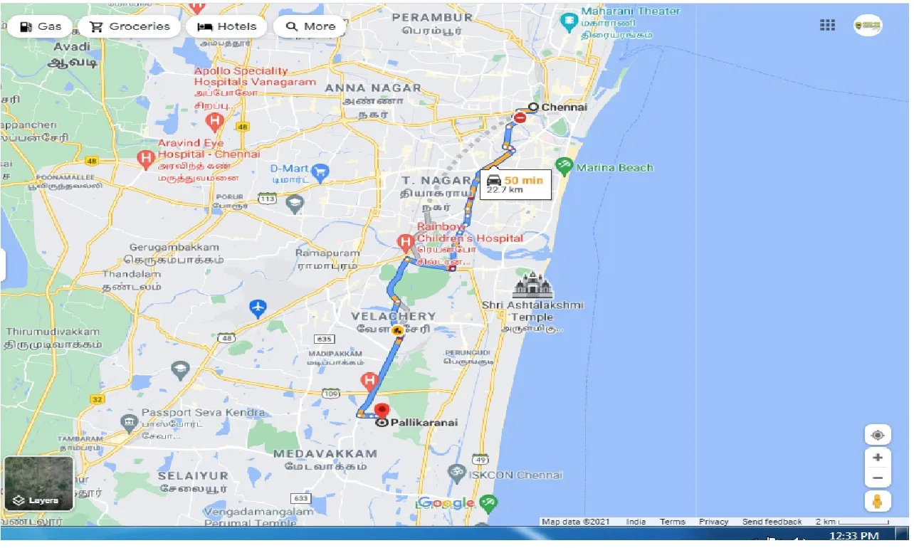 chennai-to-pallikaranai-one-way