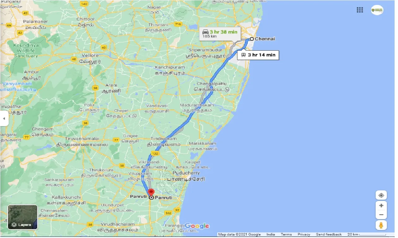 chennai-to-panruti-one-way
