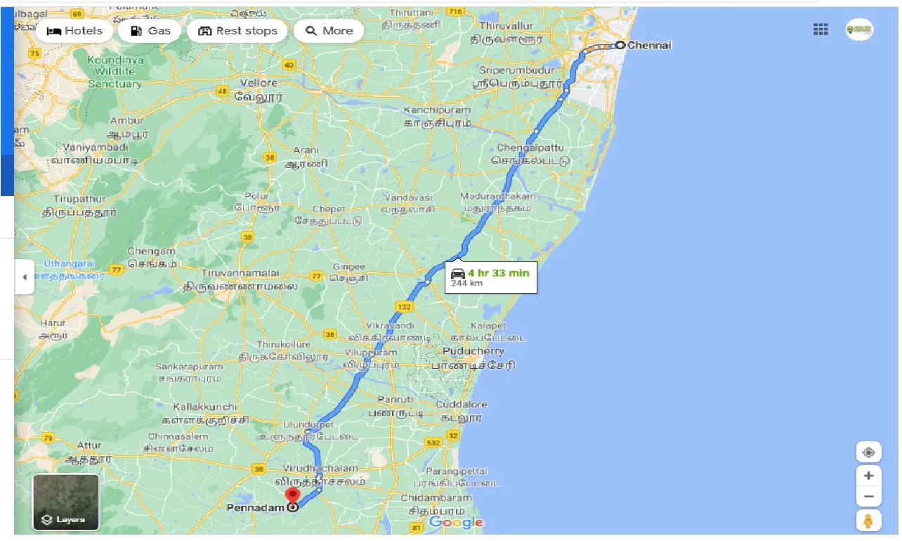 chennai-to-pennadam-one-way