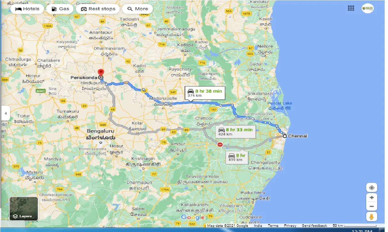 chennai-to-penukonda-round-trip