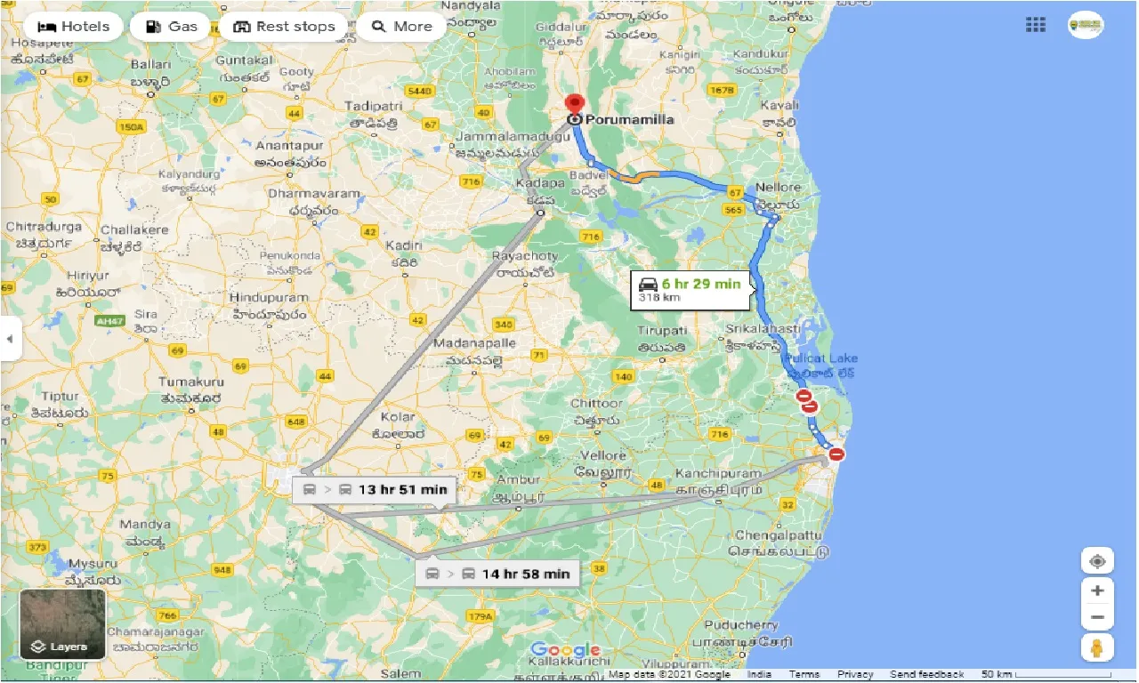 chennai-to-porumamilla-one-way