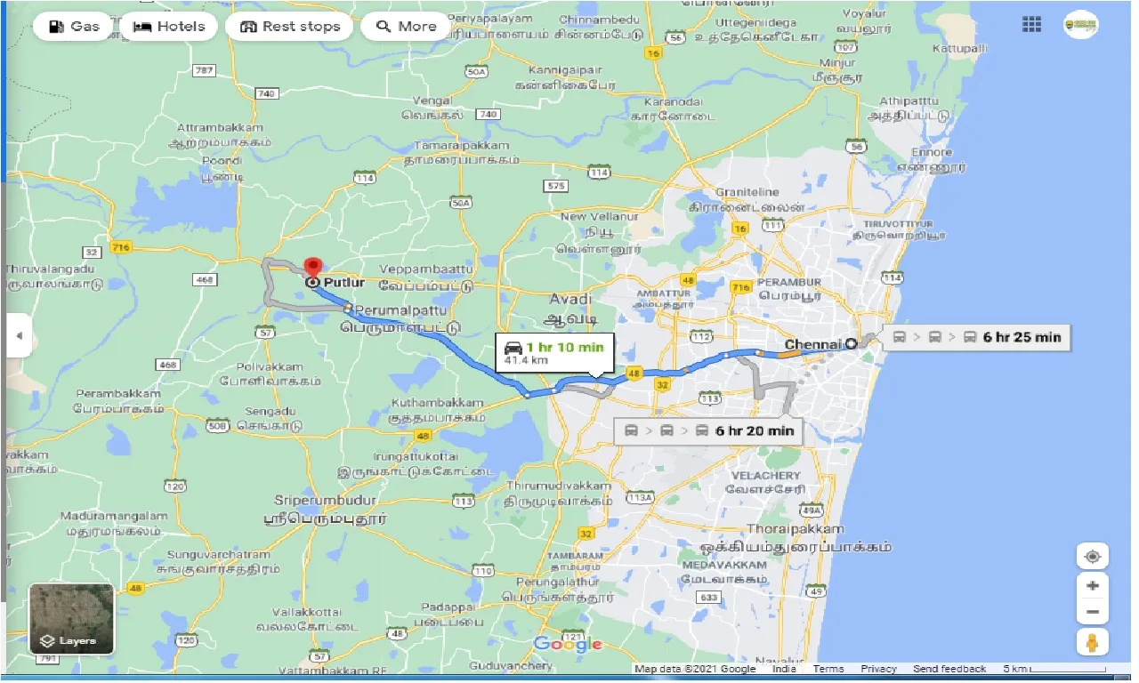 chennai-to-putlur-round-trip