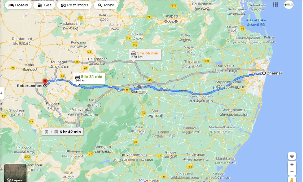 chennai-to-robertson-pet-one-way