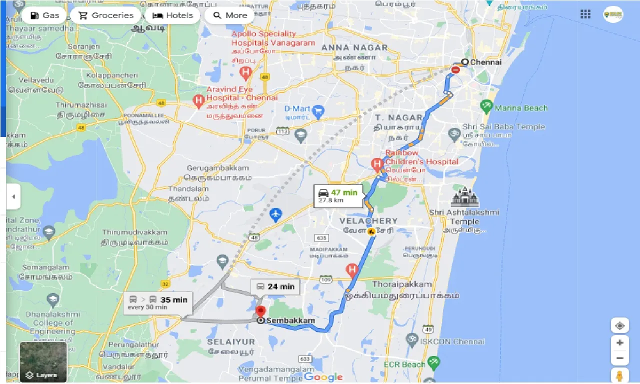 chennai-to-sembakkam-round-trip