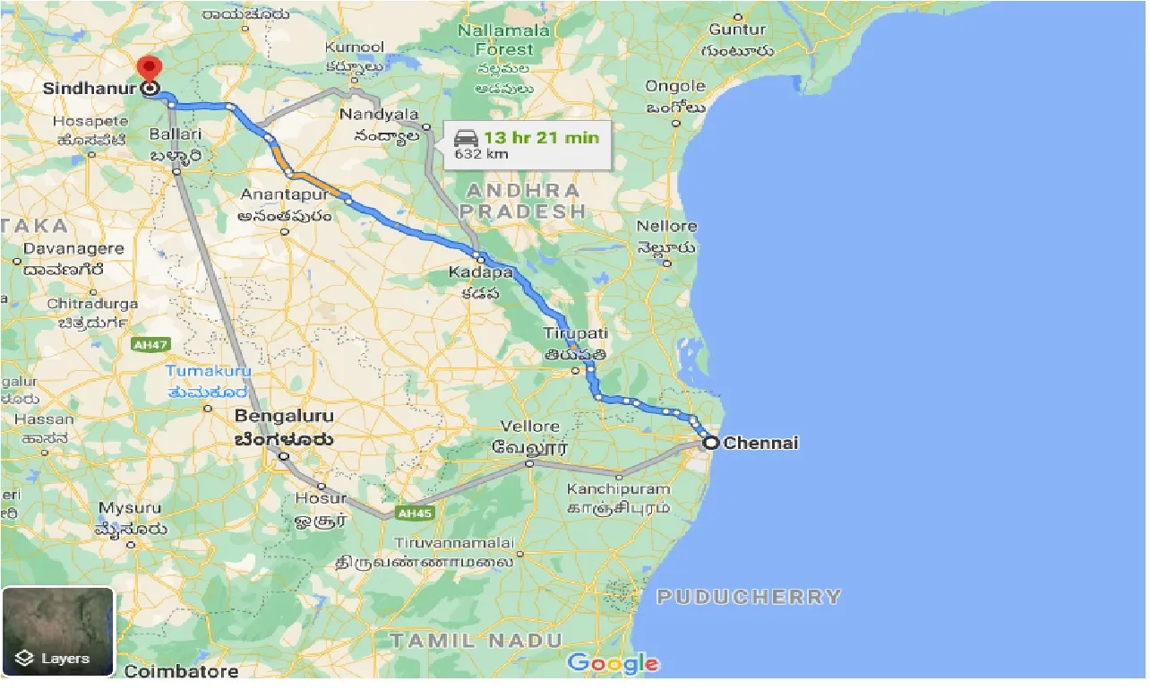 chennai-to-sindhanur-one-way