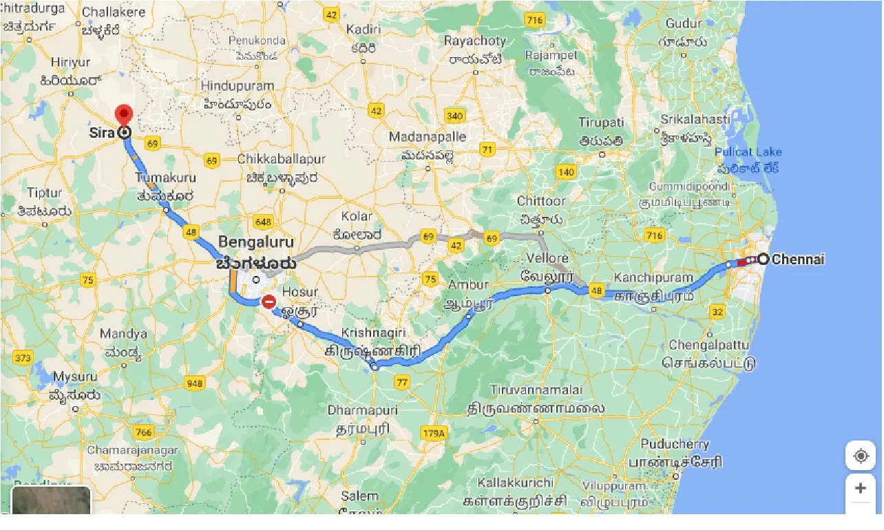 chennai-to-sira-one-way
