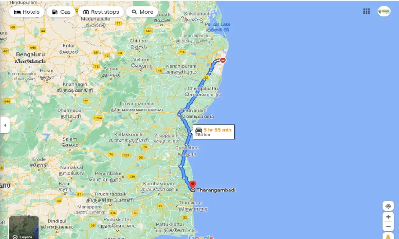 chennai-to-tharangambadi-round-trip