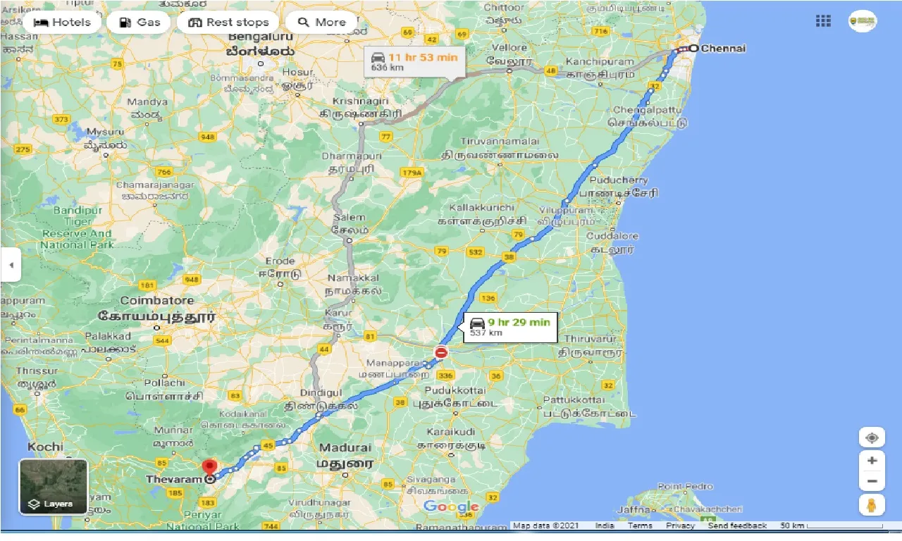 chennai-to-thevaram-round-trip