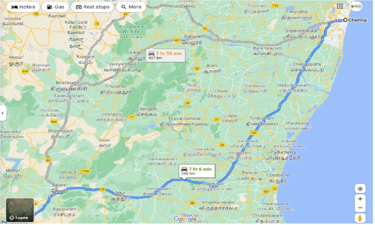 chennai-to-tiruchengode-one-way