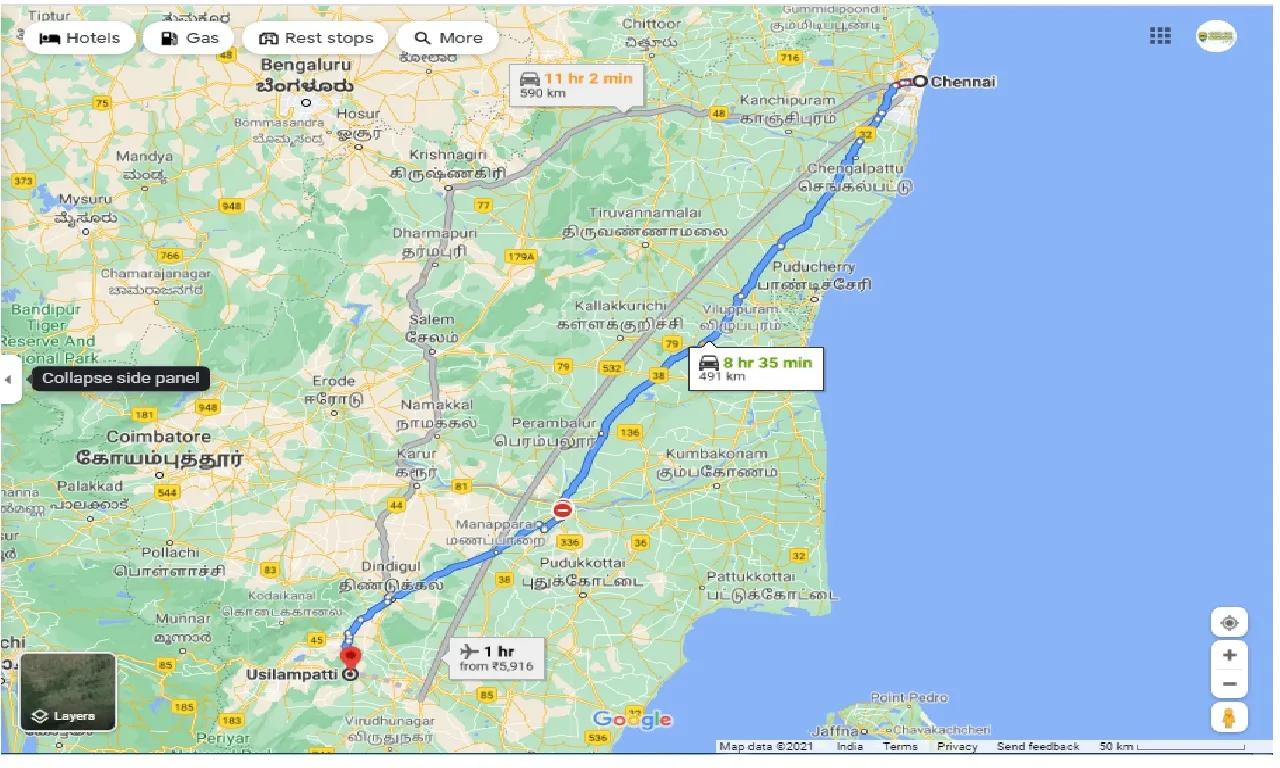 chennai-to-usilampatti-round-trip