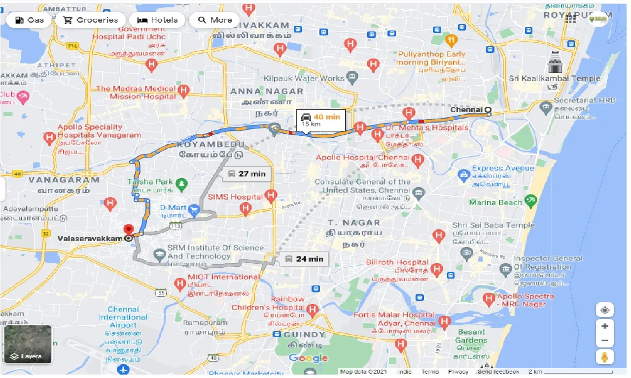 chennai-to-valasaravakkam-one-way