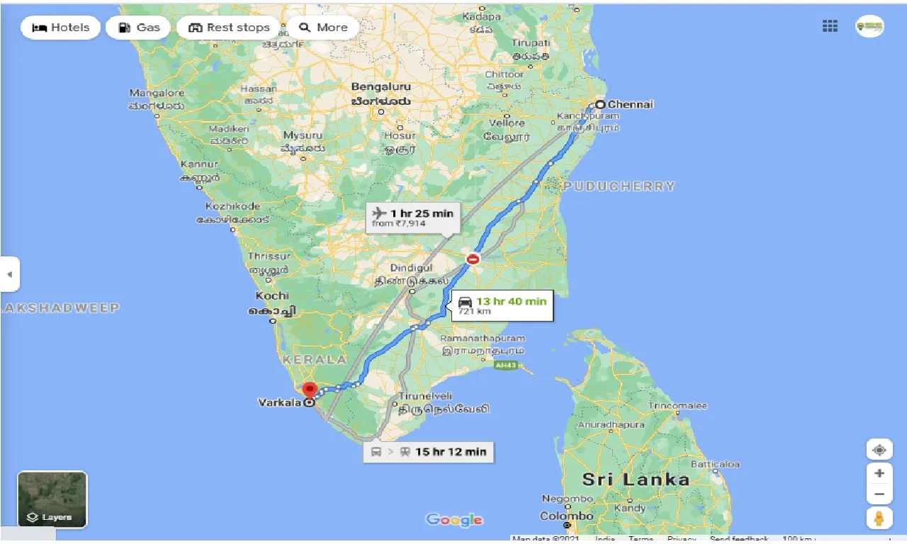 chennai-to-varkala-one-way