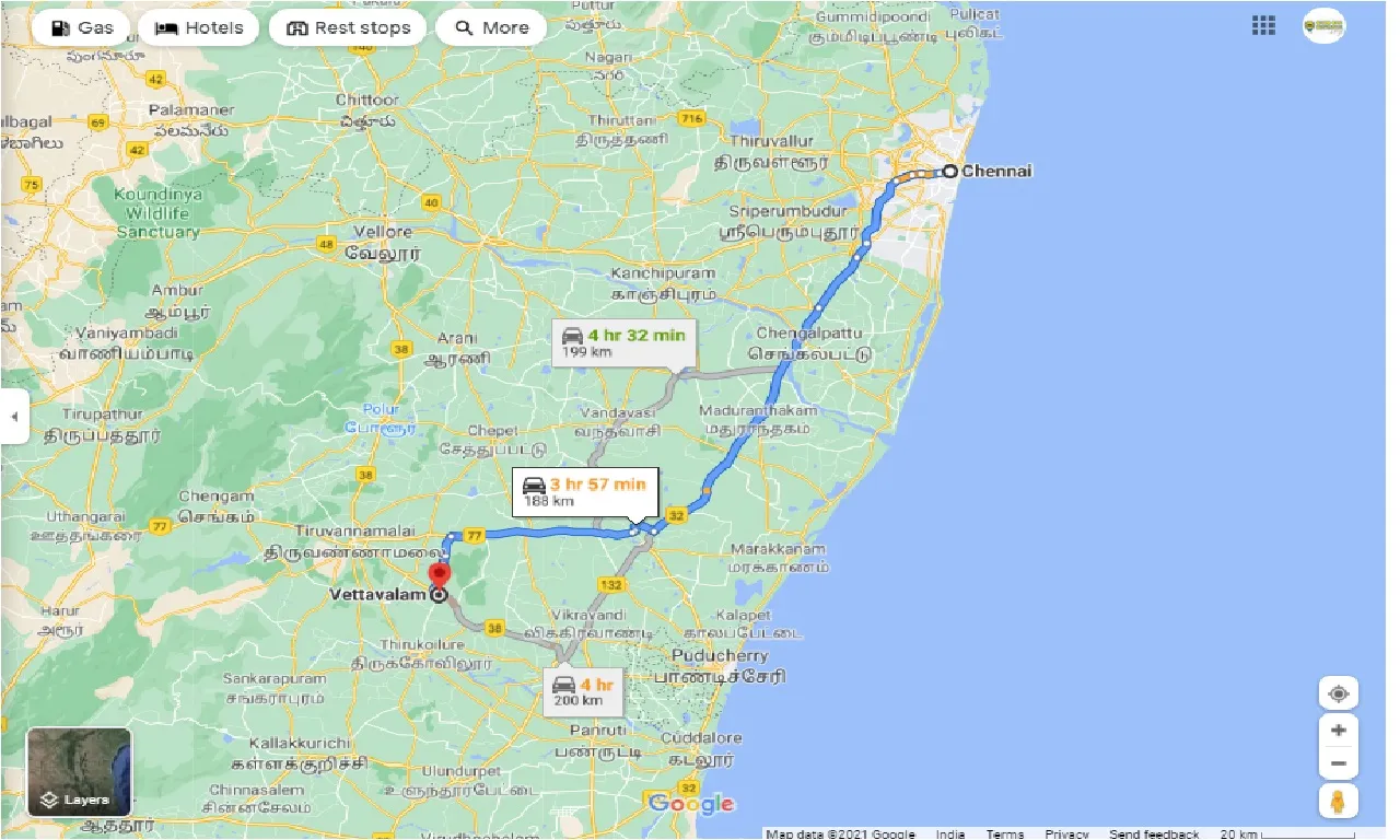chennai-to-vettavalam-one-way