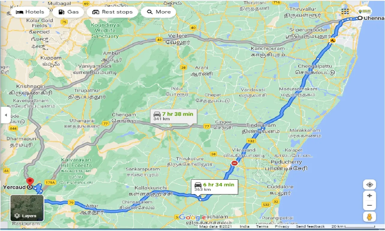 chennai-to-yercaud-round-trip