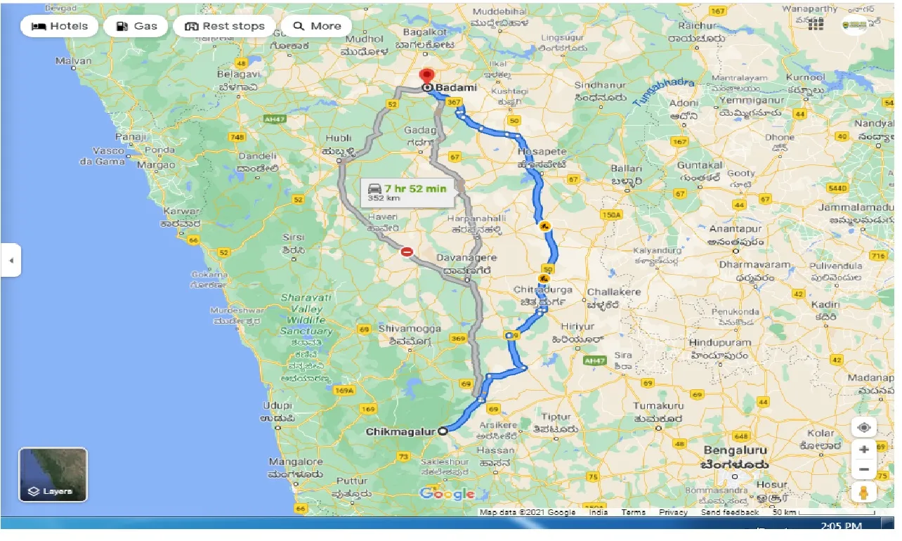 chikmagalur-to-badami-round-trip