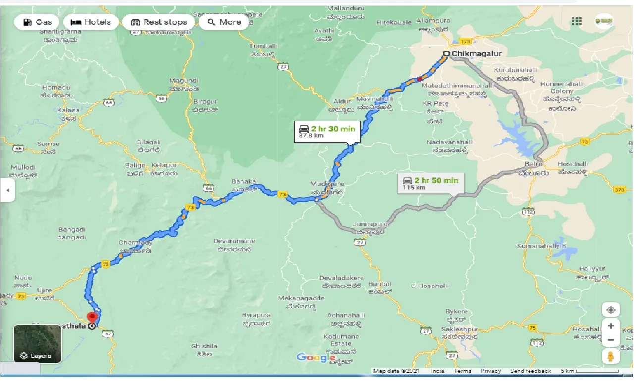 chikmagalur-to-dharmasthala-round-trip