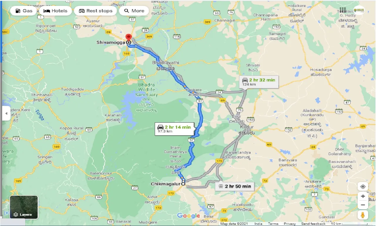 chikmagalur-to-shimoga-outstation