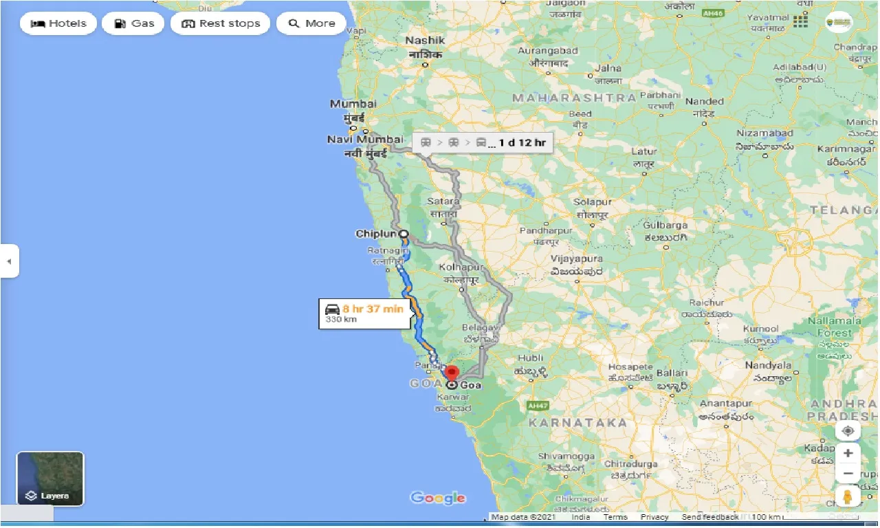 chiplun-to-goa-one-way