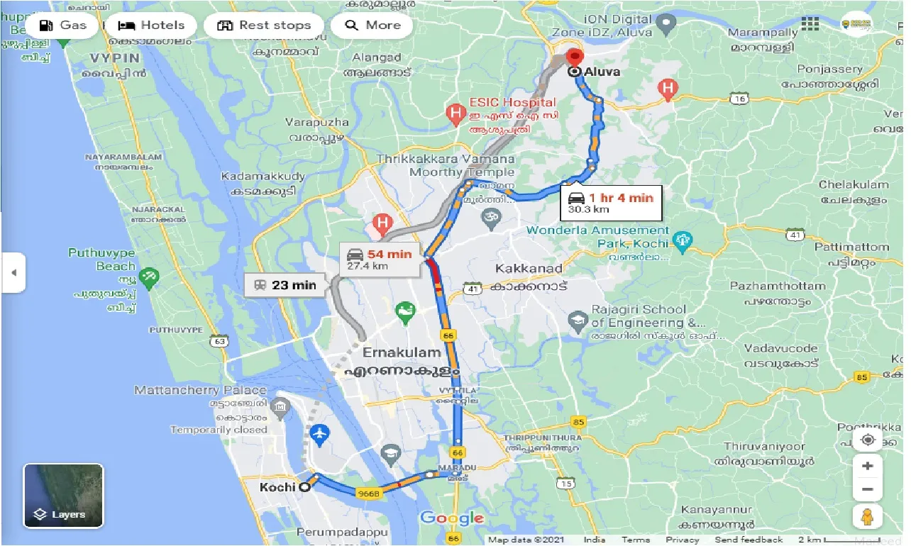 cochin-to-aluva-round-trip