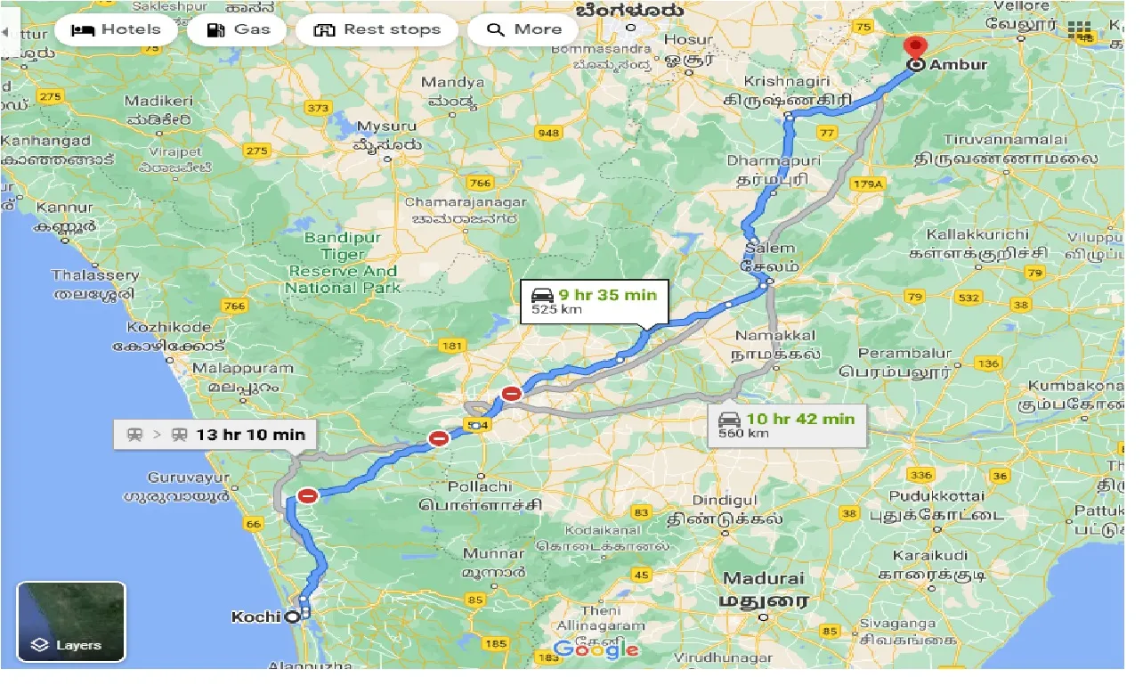 cochin-to-ambur-one-way