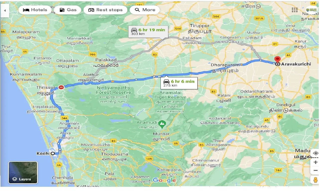 cochin-to-aravakurichi-taxi