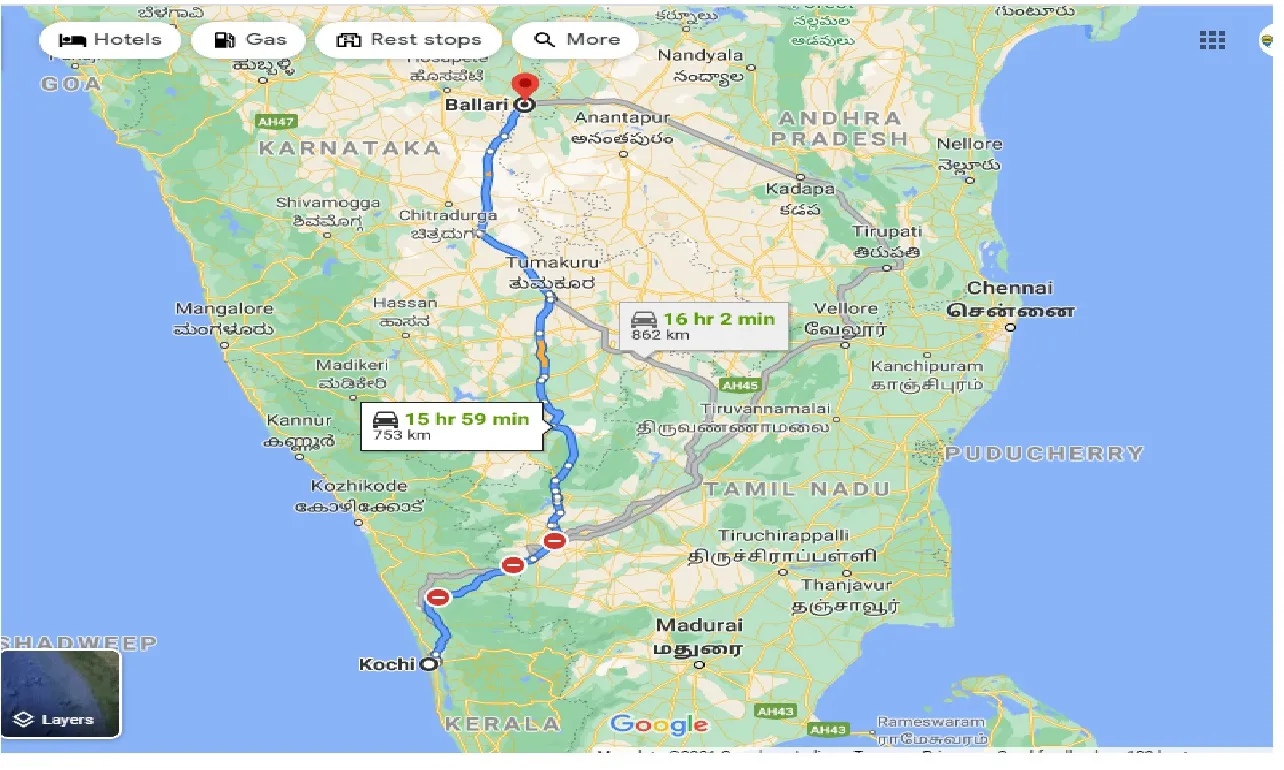 cochin-to-ballari-one-way