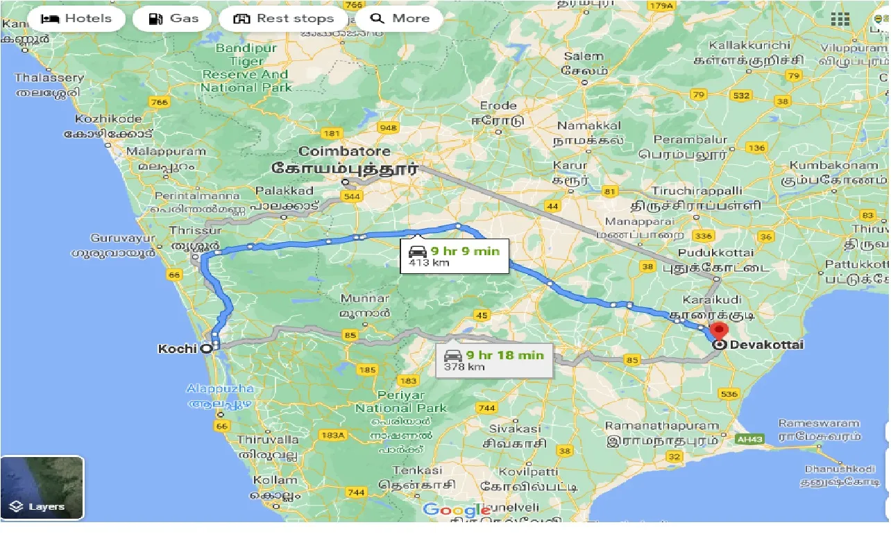 cochin-to-devakottai-one-way