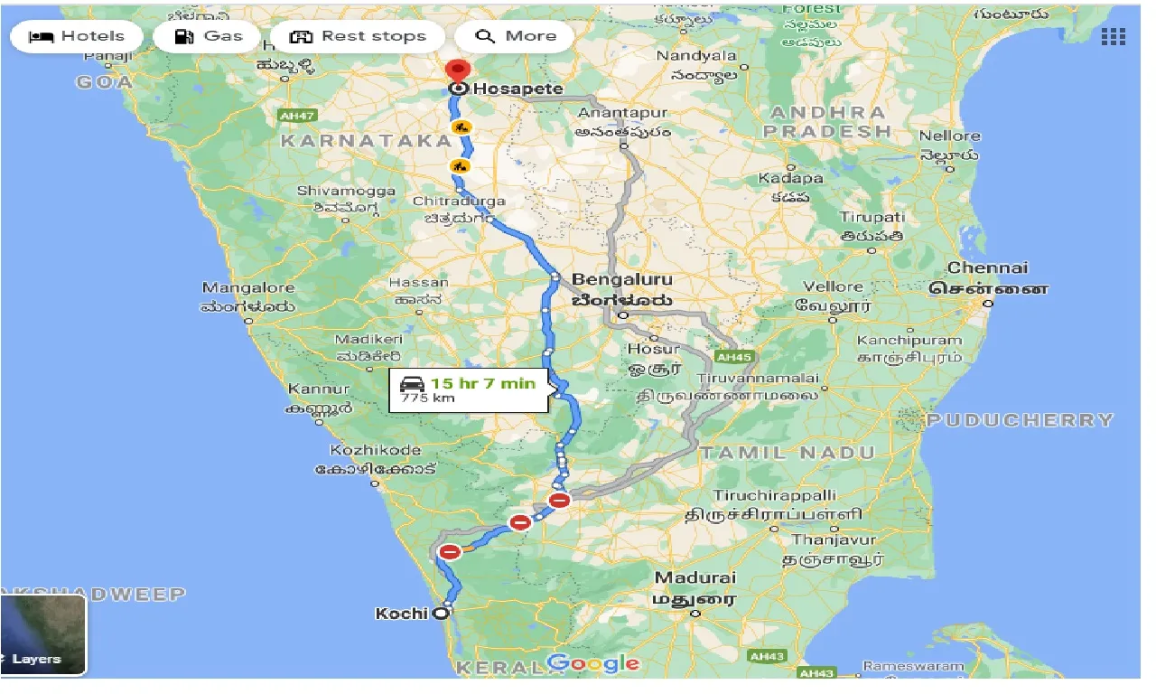 cochin-to-hosapete-taxi