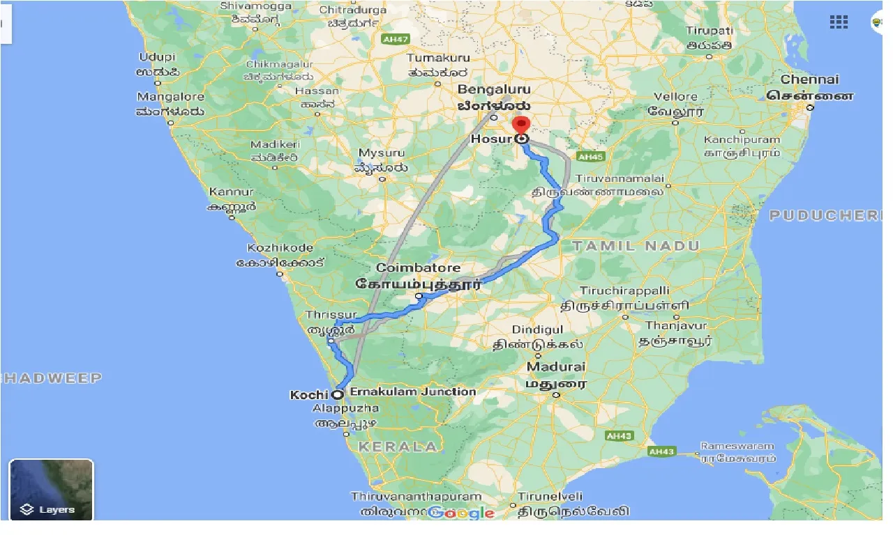 cochin-to-hosur-one-way