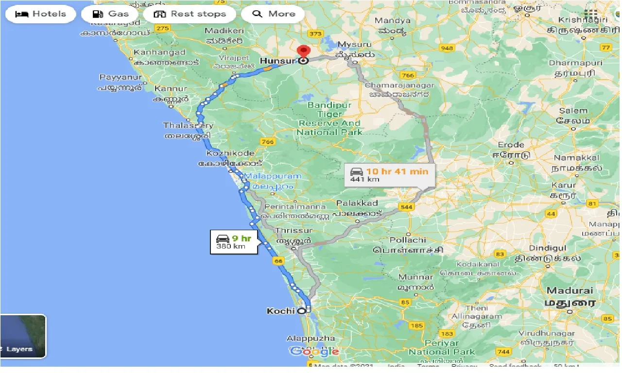 cochin-to-hunsur-taxi