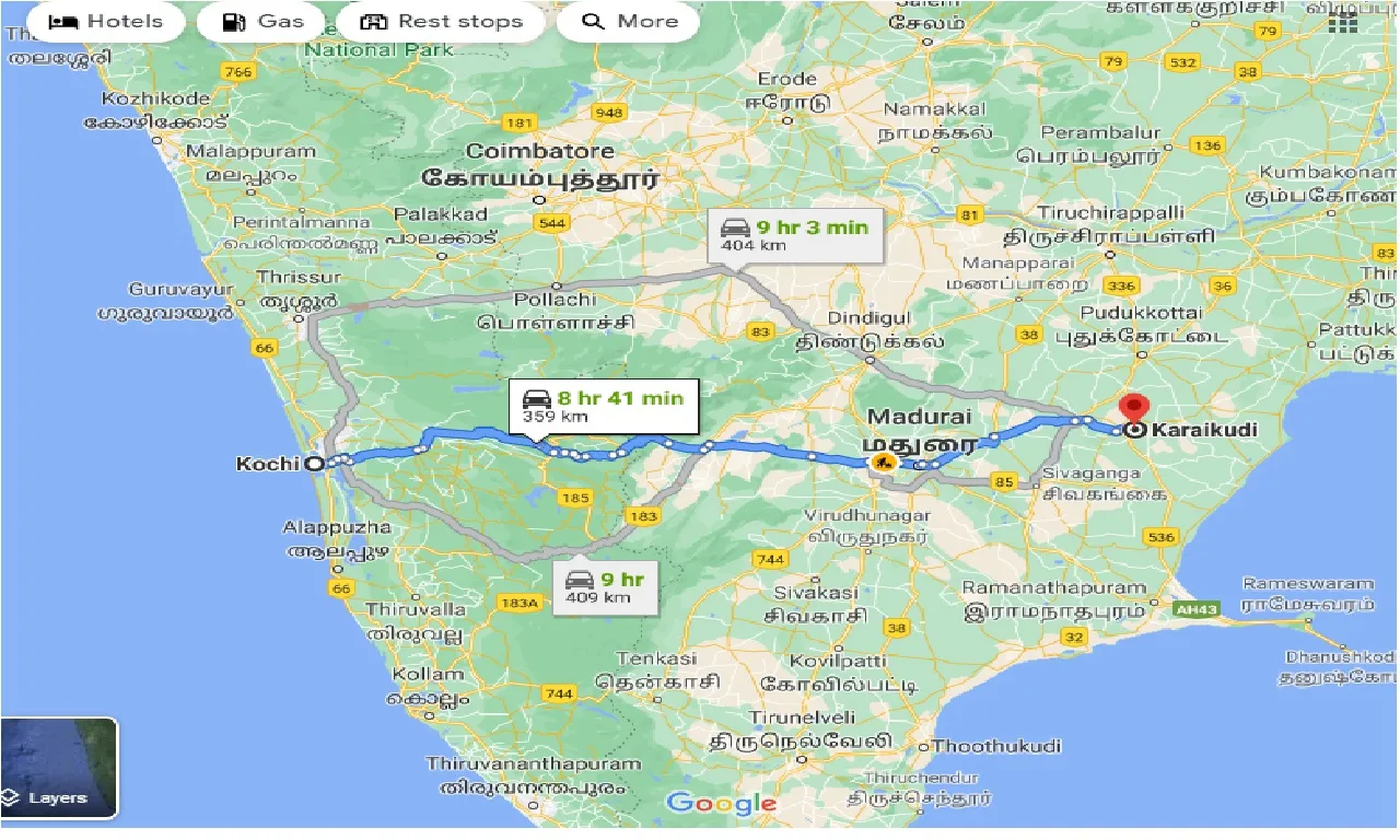 cochin-to-karaikudi-taxi