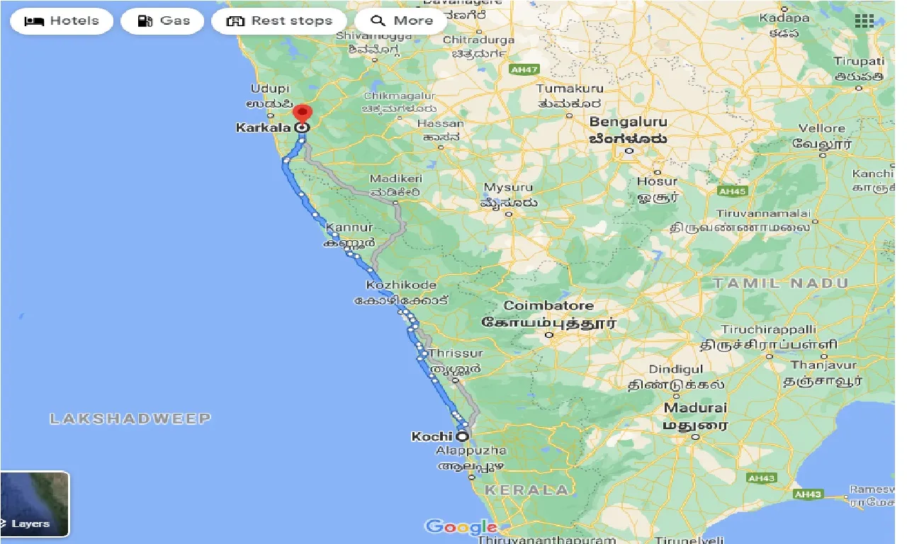 cochin-to-karkala-taxi
