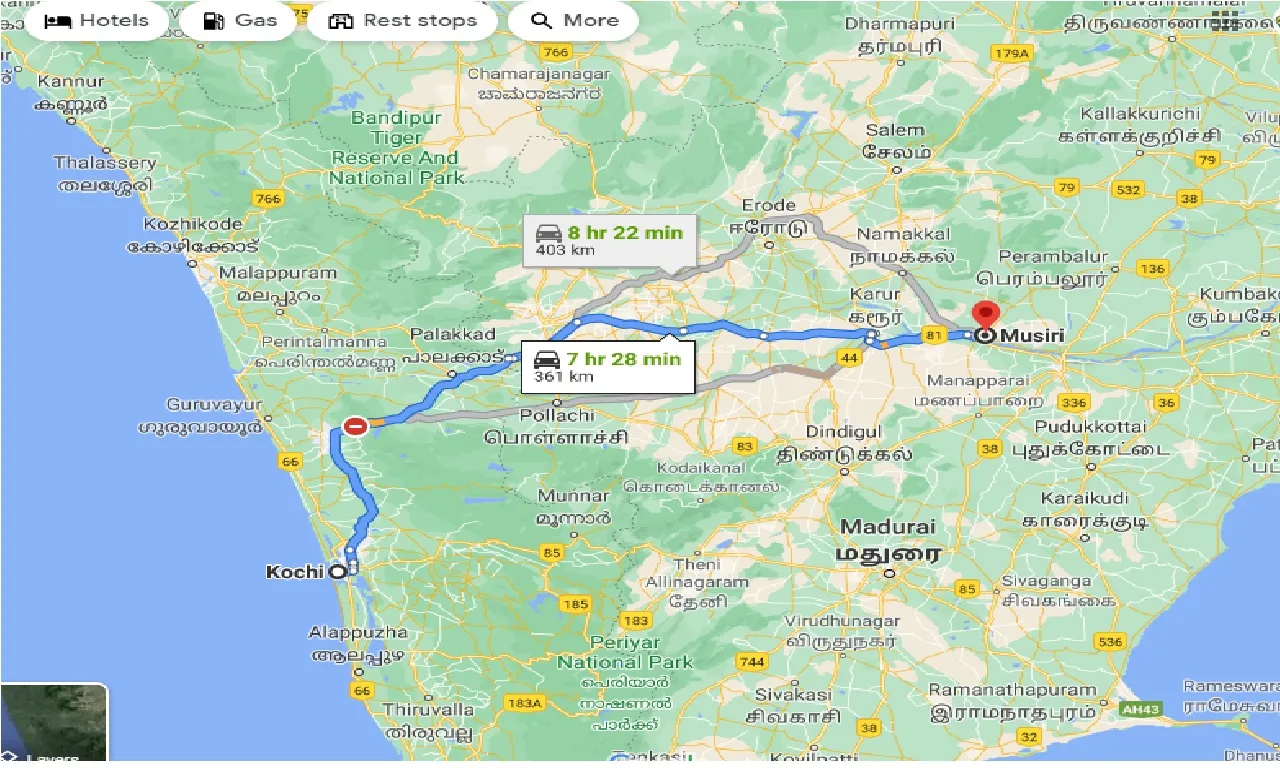 cochin-to-musiri-one-way