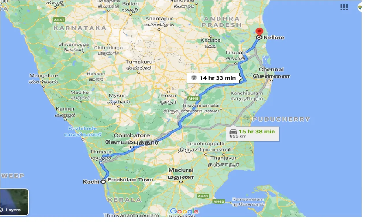 cochin-to-nellore-one-way